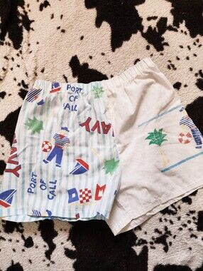WOMEN'S 80'S COASTAL COTTON SHORTS - MULTI